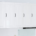Wandschrank LUCCA Hochglanz Weiß 40 x 31 x 100 cm Holzwerkstoff