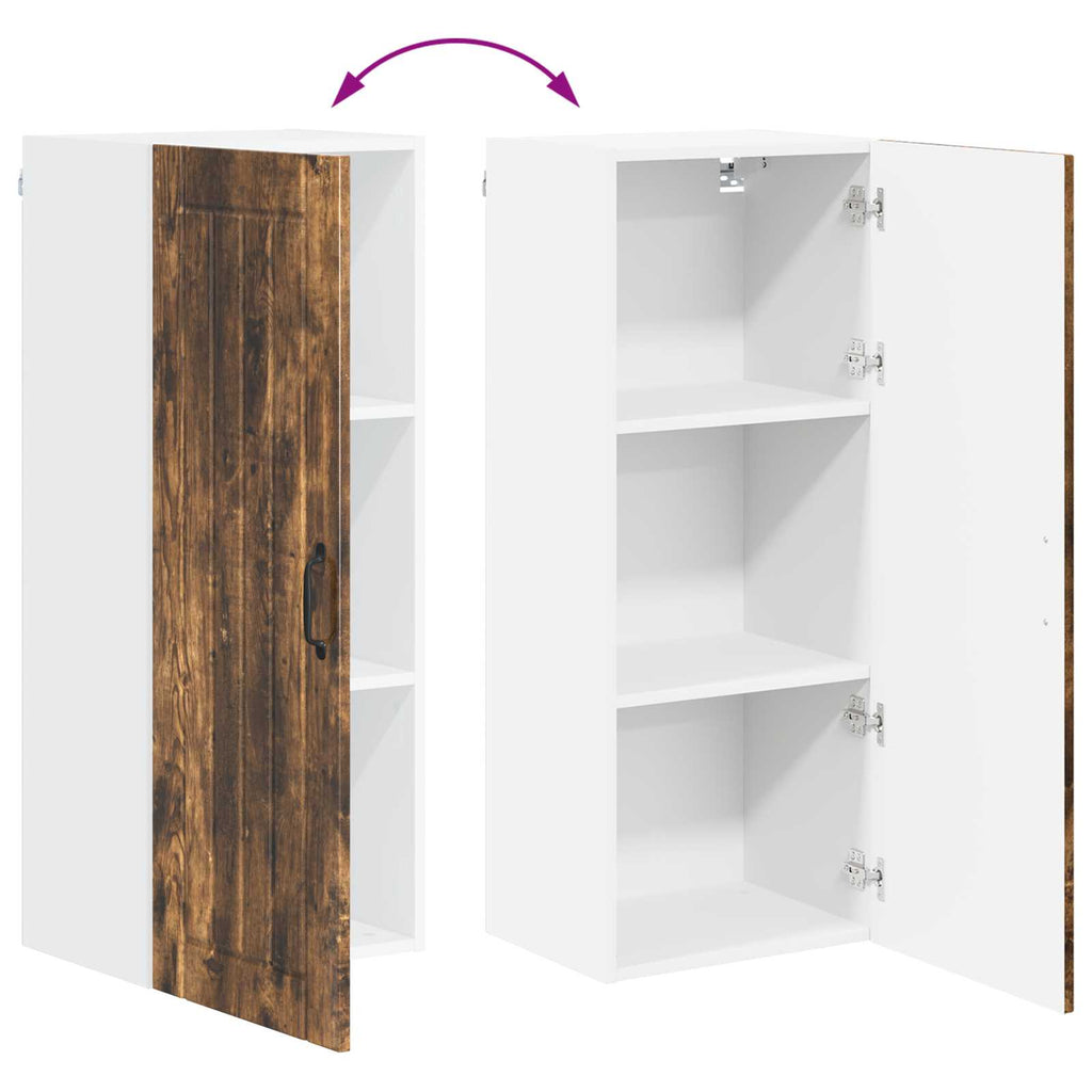 Wandschrank LUCCA Geräucherte Eiche 40 x 31 x 100 cm