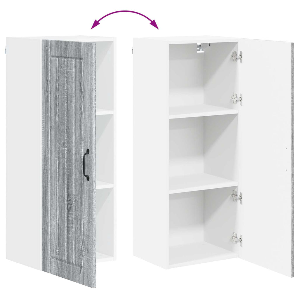 Wandschrank LUCCA Graues Sonoma 40 x 31 x 100 cm Holzwerkstoff