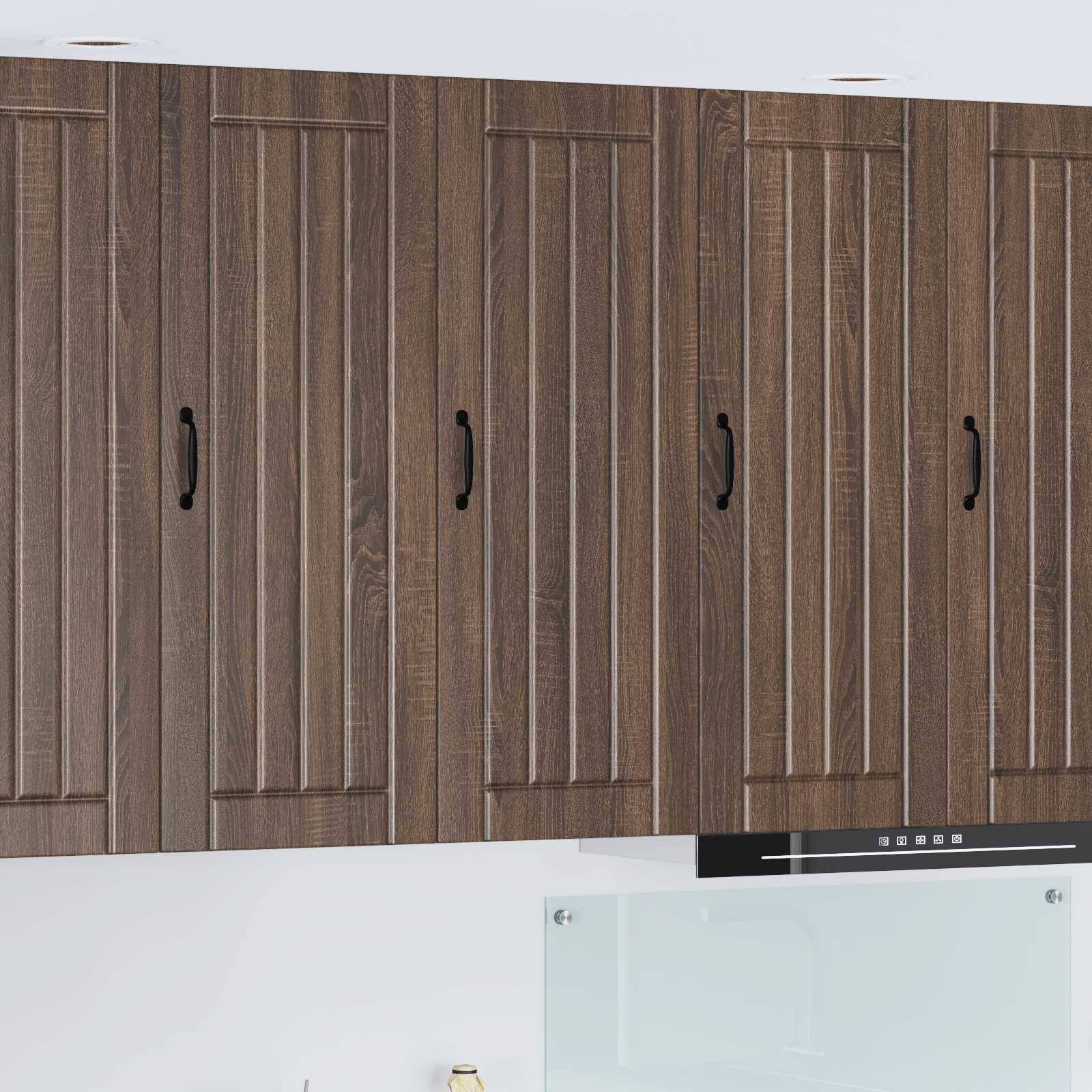 Wandschrank LUCCA Brauneiche 40 x 31 x 100 cm Holzwerkstoff