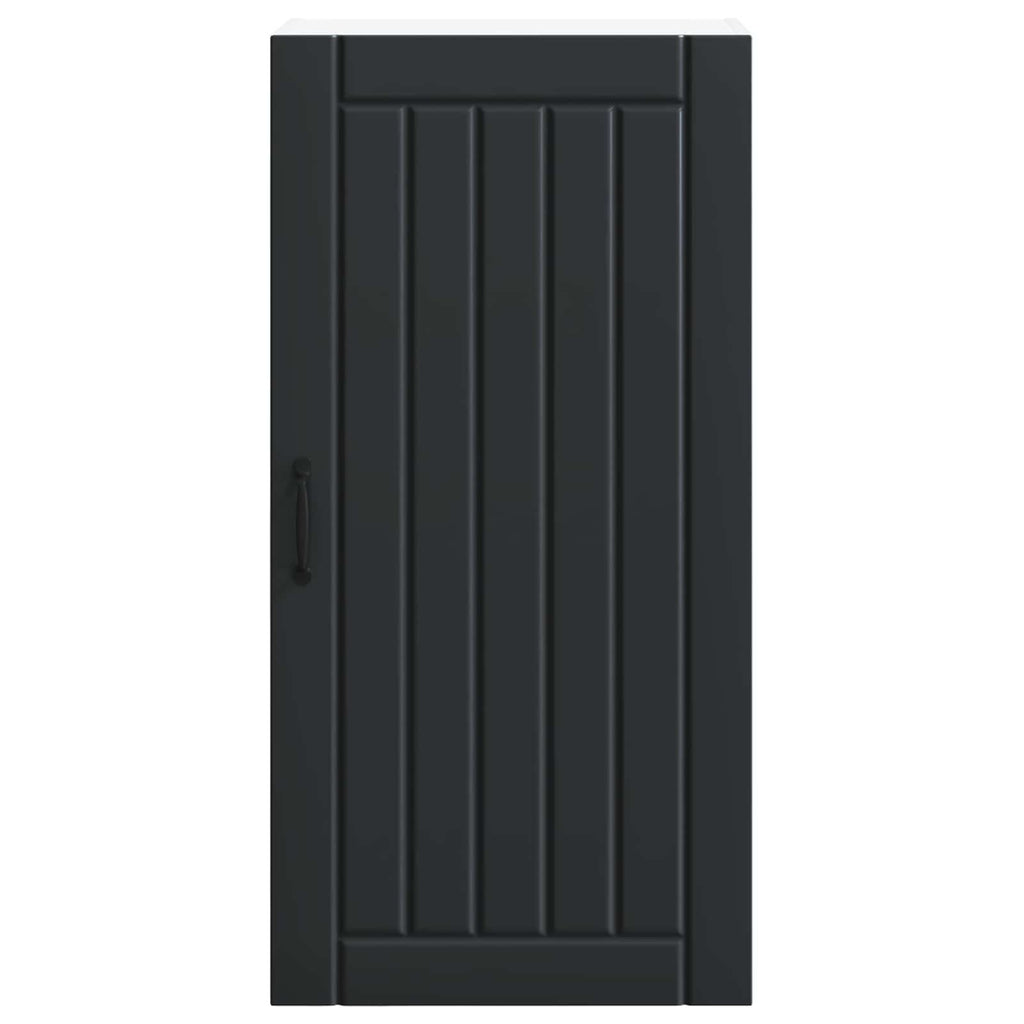 Wandschrank LUCCA Schwarz 50 x 31 x 100 cm Holzwerkstoff