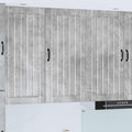 Wandschrank LUCCA Betongrau 50 x 31 x 100 cm Holzwerkstoff