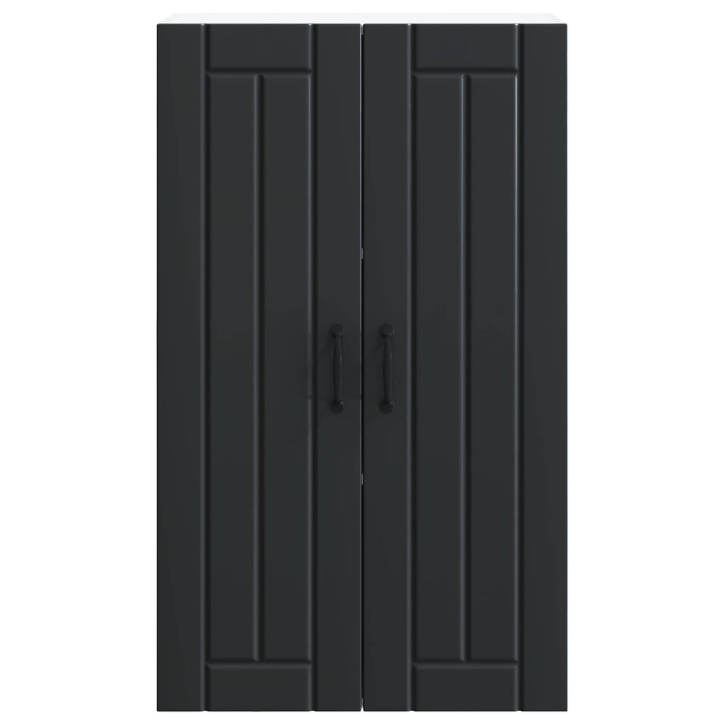 Wandschrank LUCCA Schwarz 60 x 31 x 100 cm Holzwerkstoff