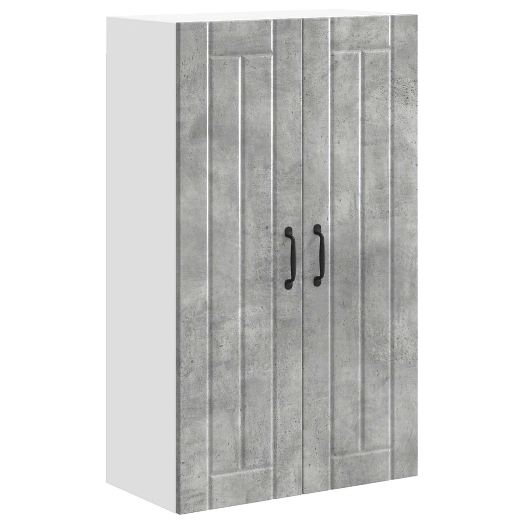 Wandschrank LUCCA Betongrau 60 x 31 x 100 cm Holzwerkstoff