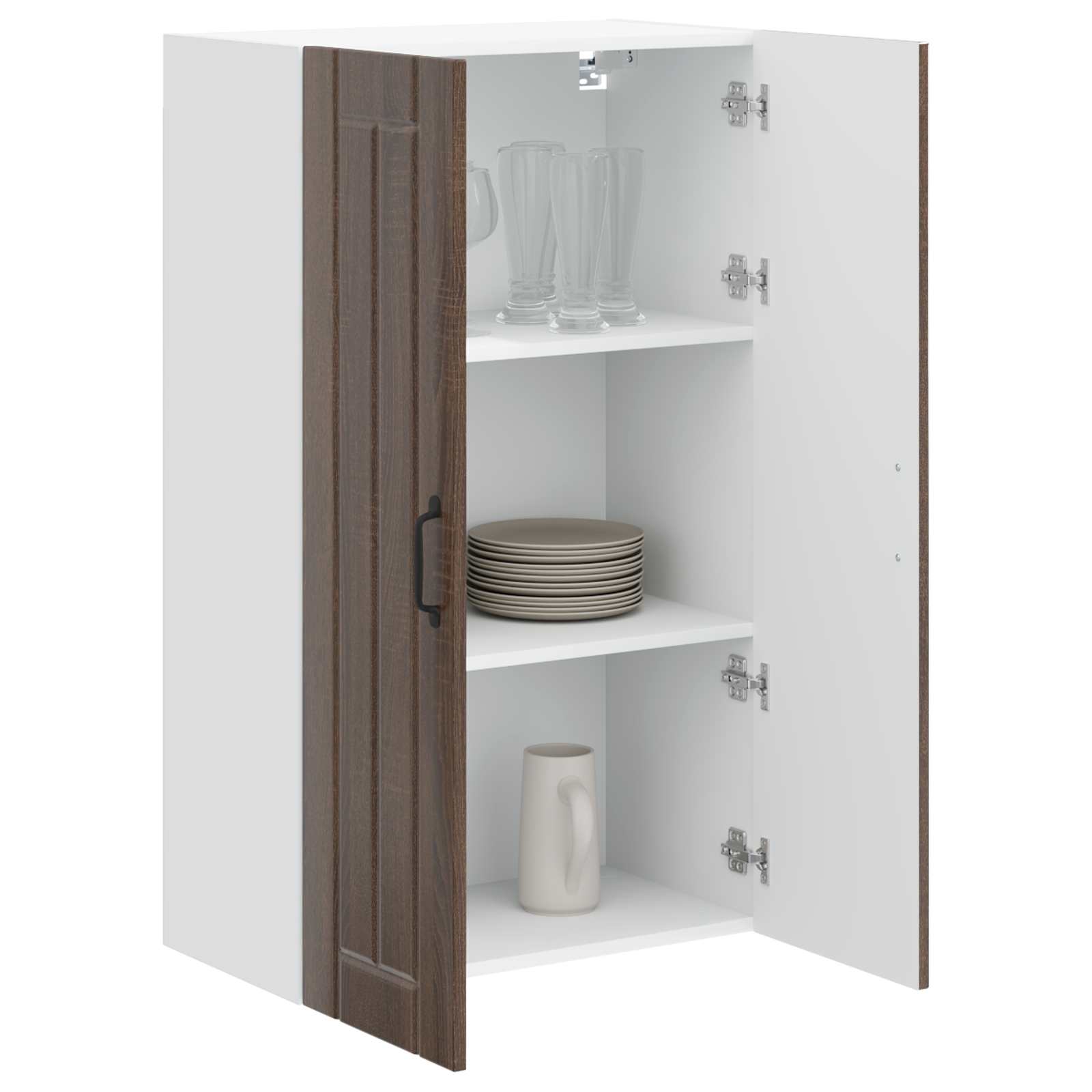 Wandschrank LUCCA Brauneiche 60 x 31 x 100 cm Holzwerkstoff