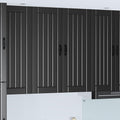Wandschrank LUCCA Schwarz 80 x 31 x 100 cm Holzwerkstoff