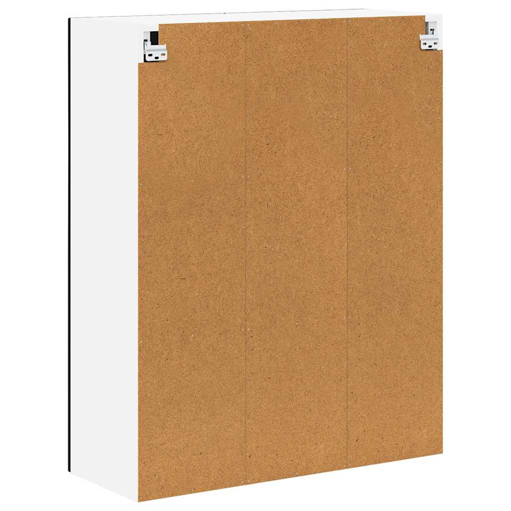 Wandschrank LUCCA Schwarz 80 x 31 x 100 cm Holzwerkstoff