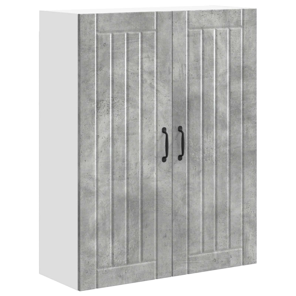 Wandschrank LUCCA Betongrau 80 x 31 x 100 cm Holzwerkstoff
