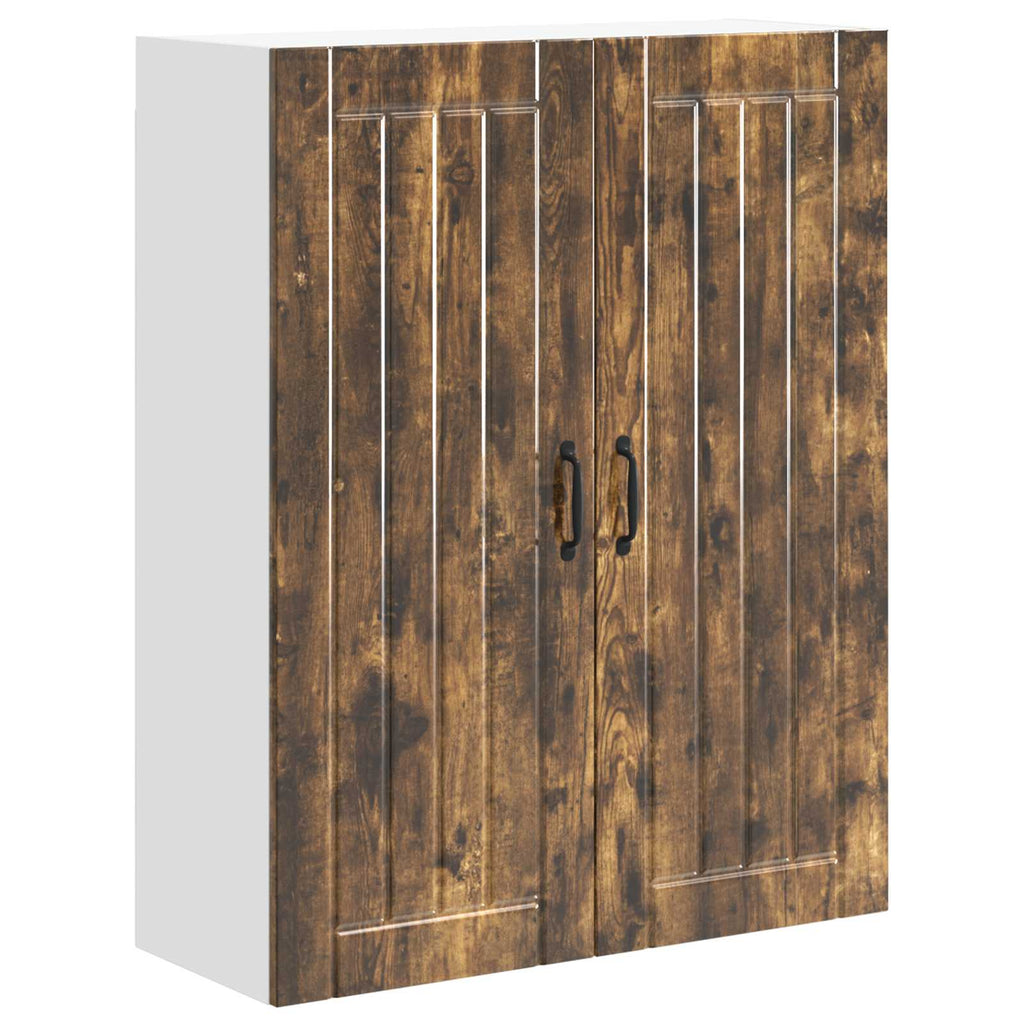 Wandschrank LUCCA Geräucherte Eiche 80 x 31 x 100 cm