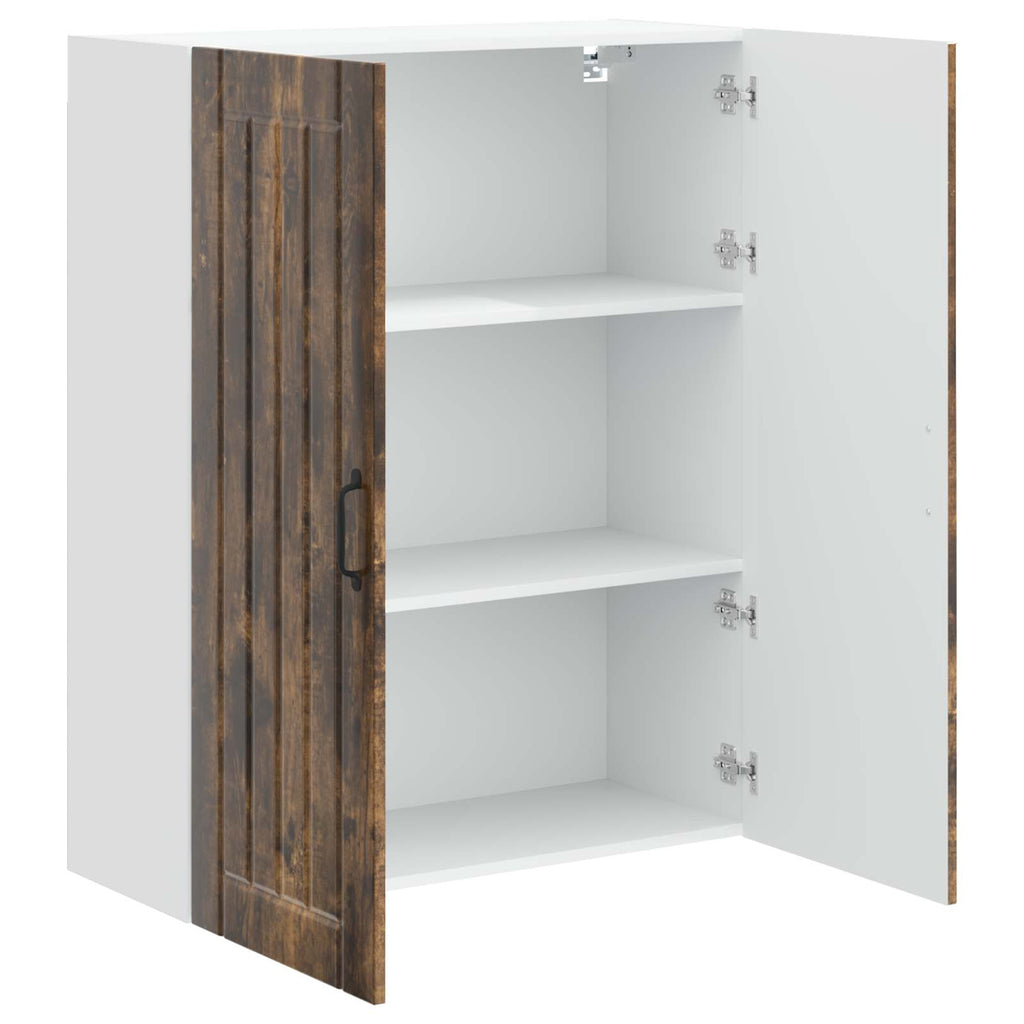 Wandschrank LUCCA Geräucherte Eiche 80 x 31 x 100 cm