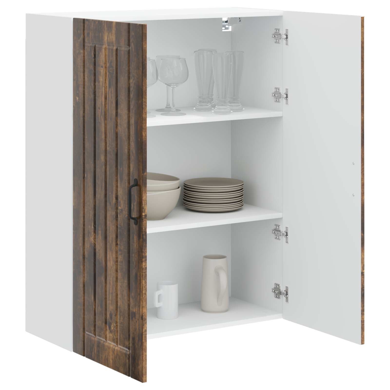 Wandschrank LUCCA Geräucherte Eiche 80 x 31 x 100 cm