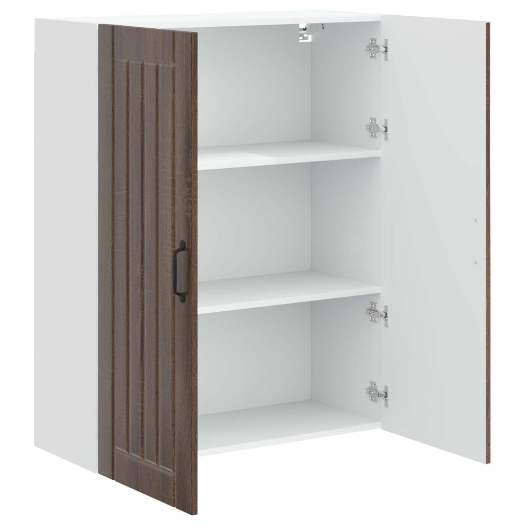 Wandschrank LUCCA Brauneiche 80 x 31 x 100 cm Holzwerkstoff