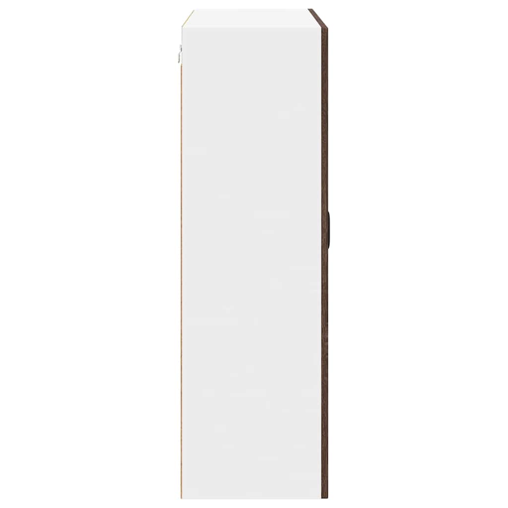 Wandschrank LUCCA Brauneiche 80 x 31 x 100 cm Holzwerkstoff