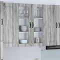 Wandglas-Schrank LUCCA Graues Sonoma 80 x 31 x 100 cm