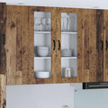 Wandglas-Schrank LUCCA Altholz 80 x 31 x 100 cm Holzwerkstoff