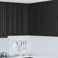 Wand-Eckschrank LUCCA Schwarz 57 x 57 x 100 cm Holzwerkstoff