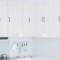 Wand-Eckschrank LUCCA Hochglanz Weiß 57 x 57 x 100 cm