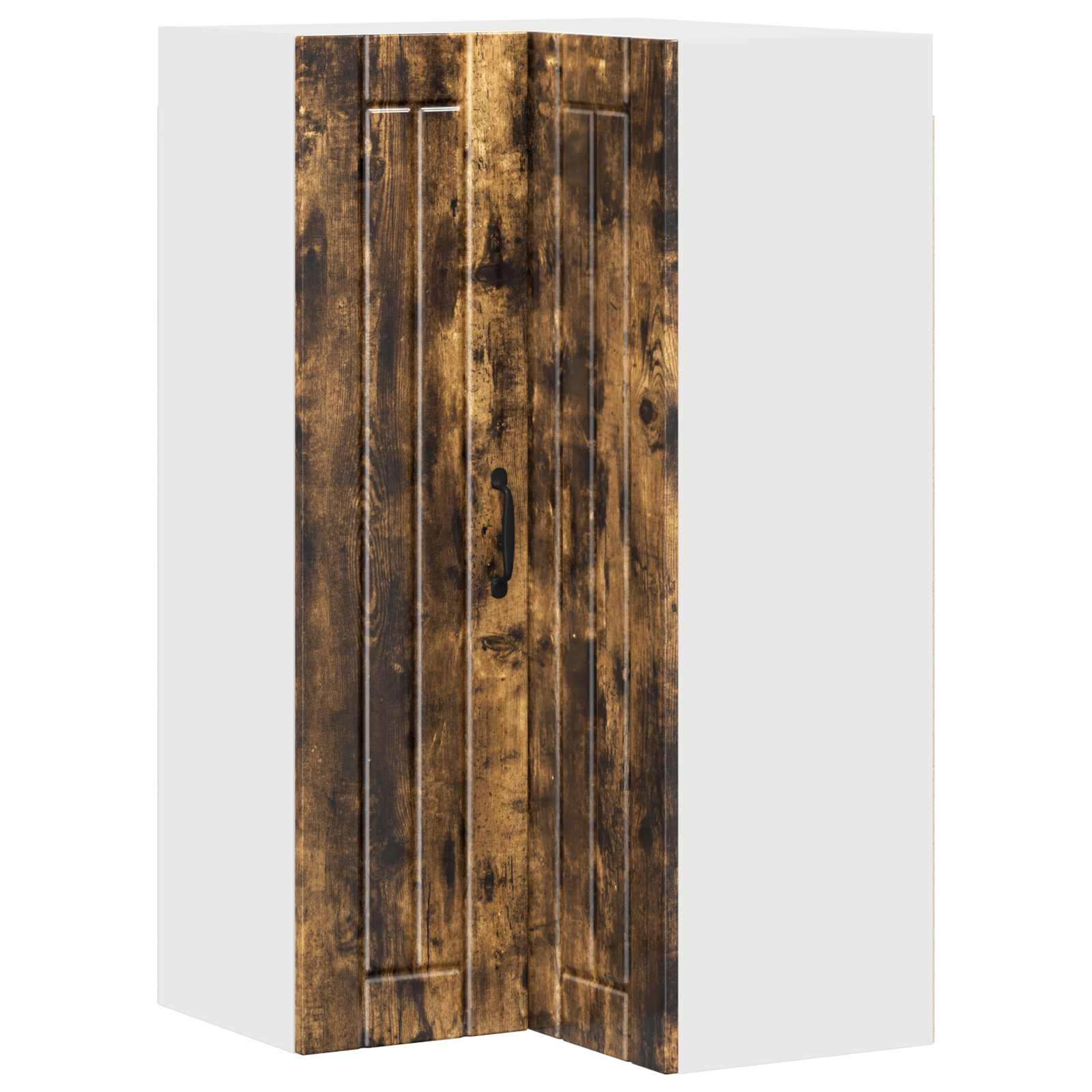 Wand-Eckschrank LUCCA Geräucherte Eiche 57 x 57 x 100 cm