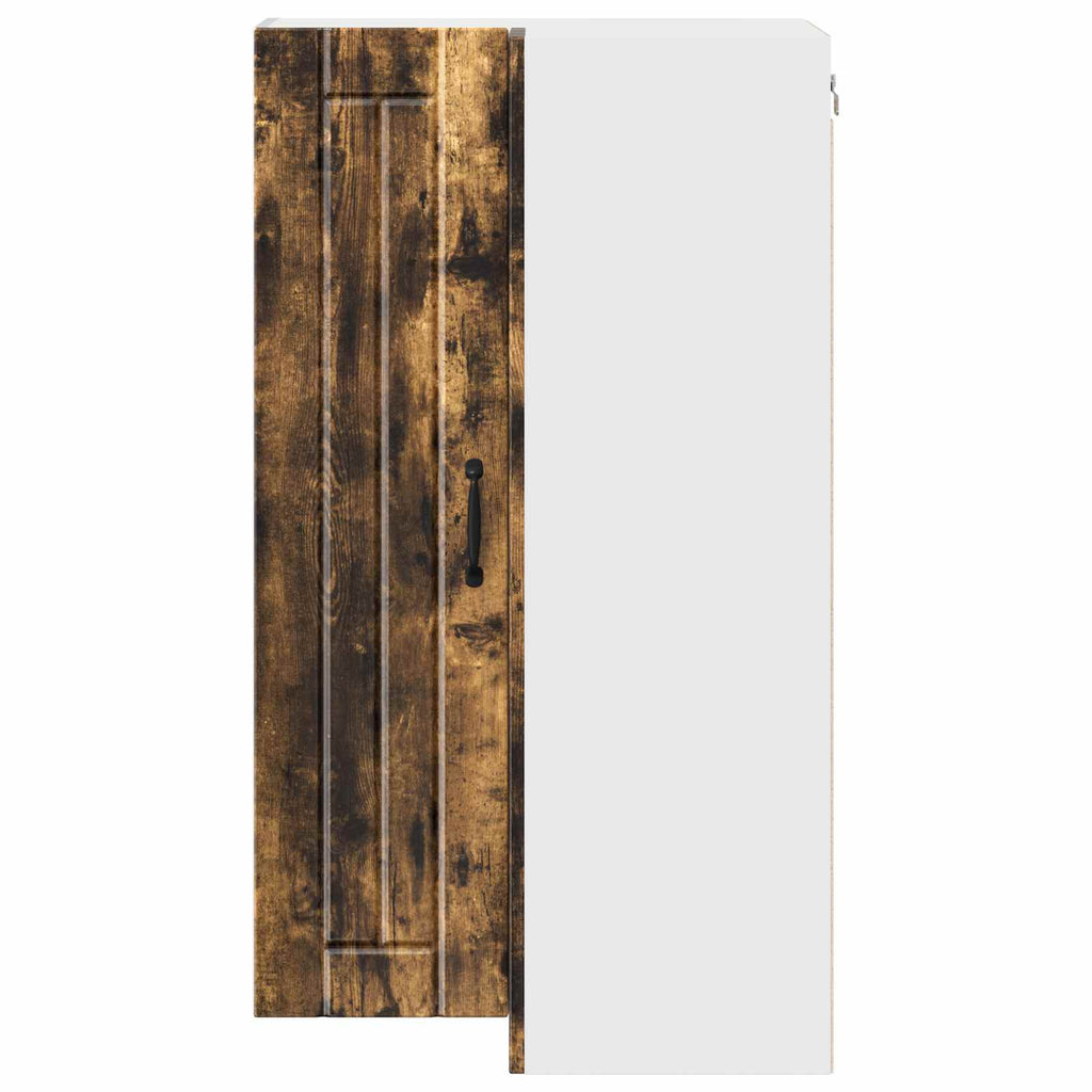 Wand-Eckschrank LUCCA Geräucherte Eiche 57 x 57 x 100 cm