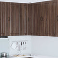Wand-Eckschrank LUCCA Brauneiche 57 x 57 x 100 cm Holzwerkstoff