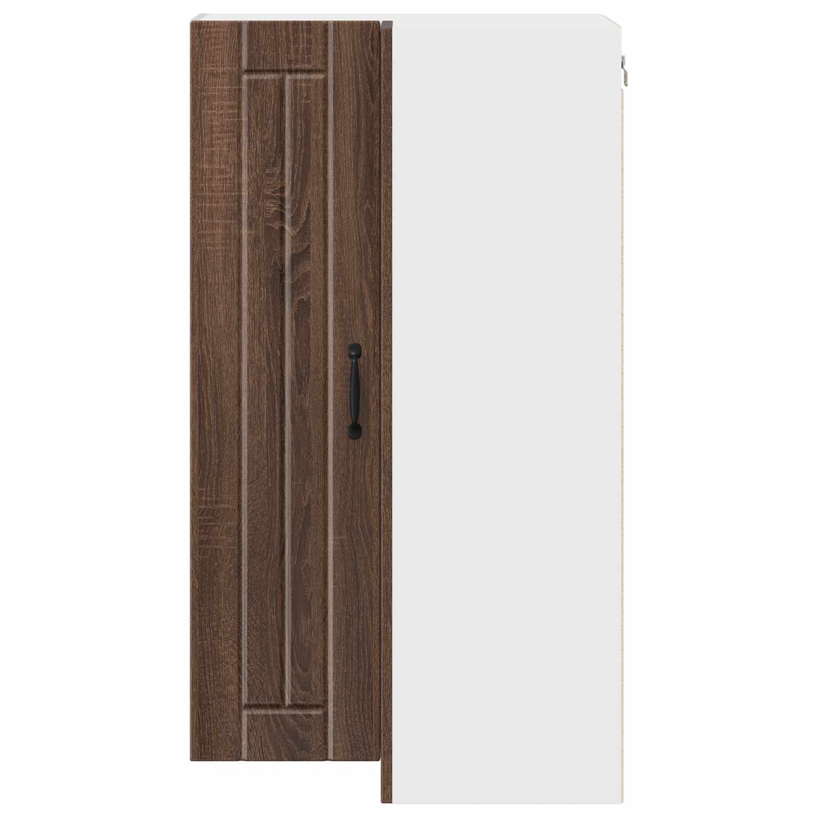 Wand-Eckschrank LUCCA Brauneiche 57 x 57 x 100 cm Holzwerkstoff