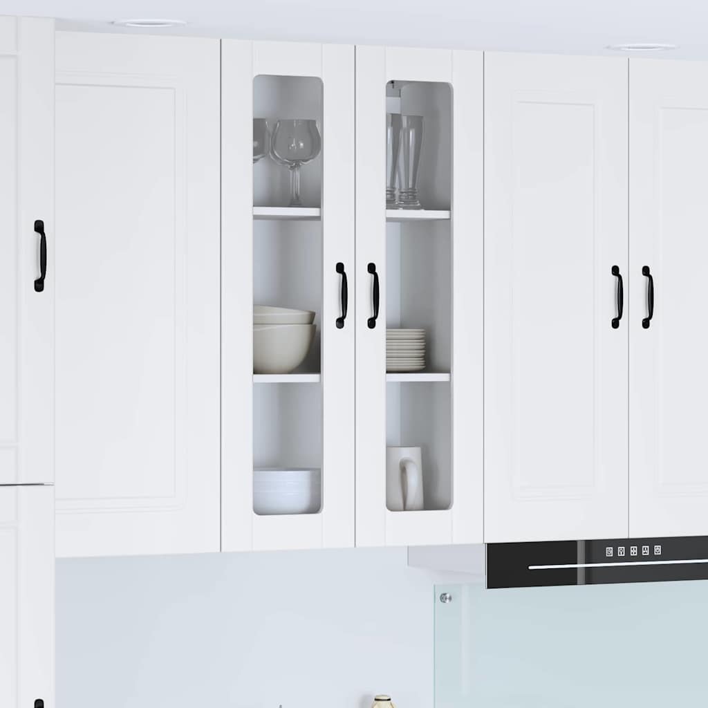Wandglas-Schrank LUCCA Weiß 60 x 31 x 100 cm Holzwerkstoff