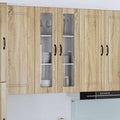 Wandglas-Schrank LUCCA Sonoma-Eiche 60 x 31 x 100 cm