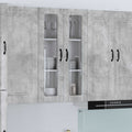 Wandglas-Schrank LUCCA Betongrau 60 x 31 x 100 cm Holzwerkstoff