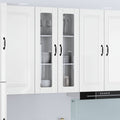 Wandglas-Schrank LUCCA Hochglanz Weiß 60 x 31 x 100 cm