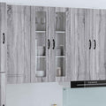 Wandglas-Schrank LUCCA Graues Sonoma 60 x 31 x 100 cm