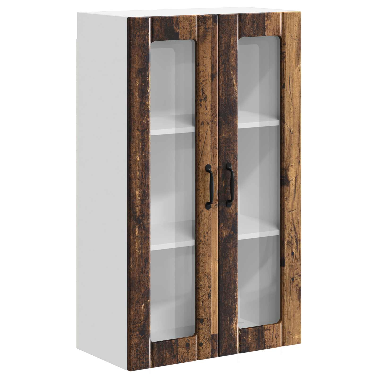 Wandglas-Schrank LUCCA Altholz 60 x 31 x 100 cm Holzwerkstoff