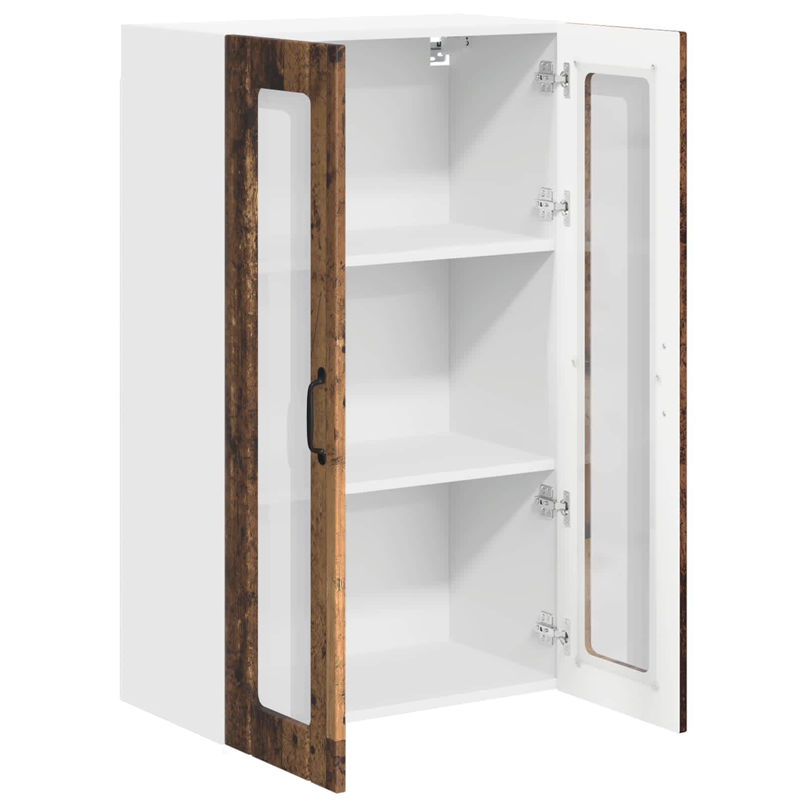 Wandglas-Schrank LUCCA Altholz 60 x 31 x 100 cm Holzwerkstoff