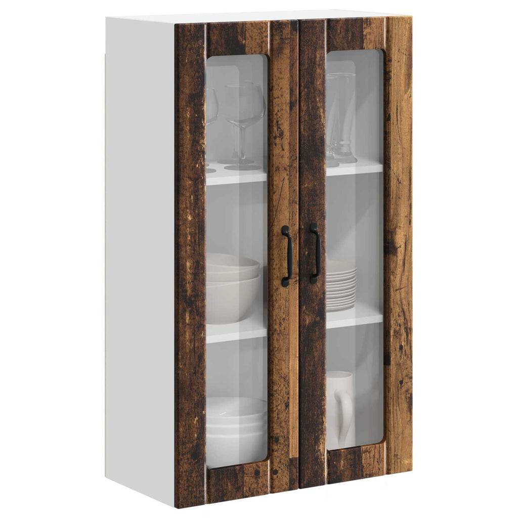Wandglas-Schrank LUCCA Altholz 60 x 31 x 100 cm Holzwerkstoff