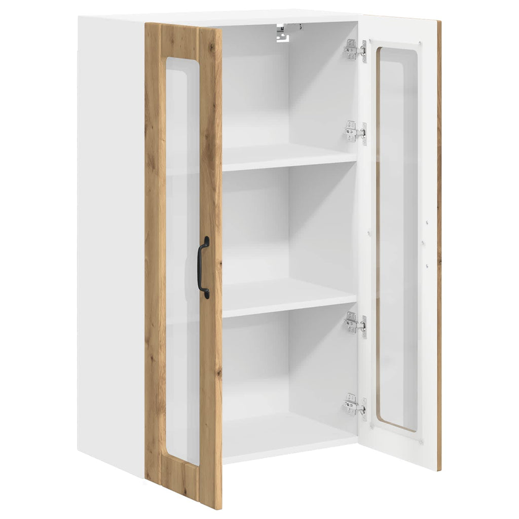 Wandglas-Schrank LUCCA Artisan-Eiche 60 x 31 x 100 cm