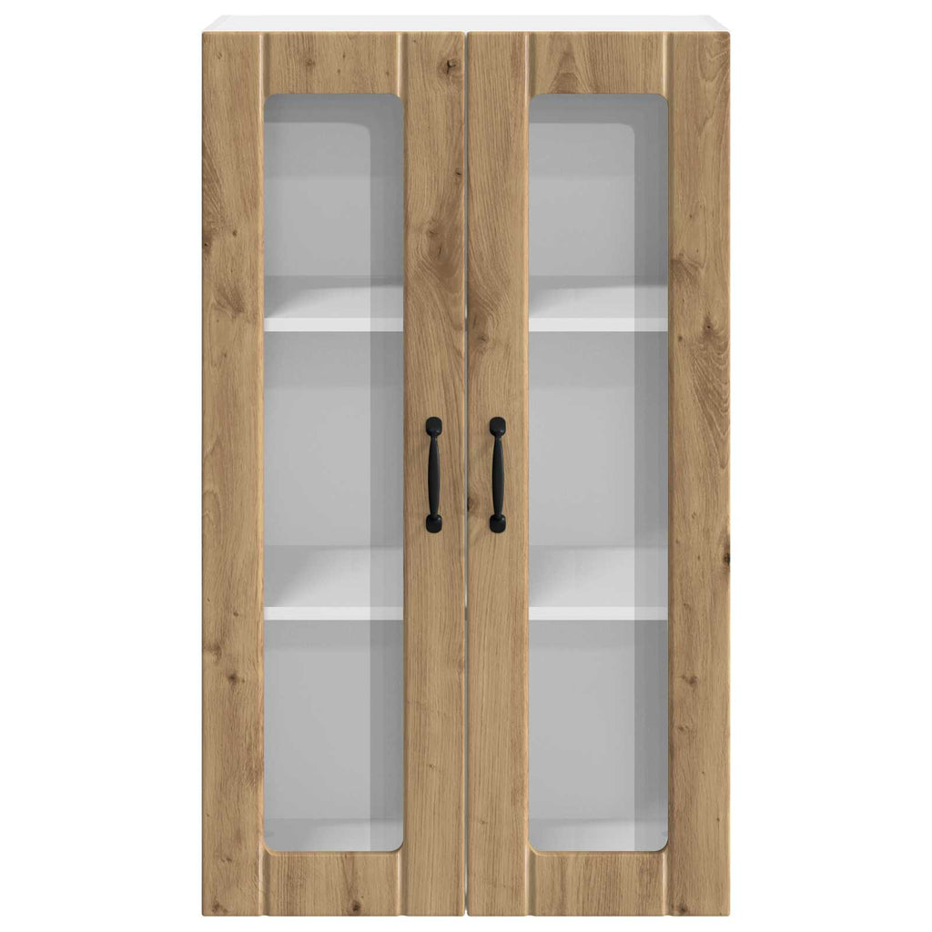 Wandglas-Schrank LUCCA Artisan-Eiche 60 x 31 x 100 cm