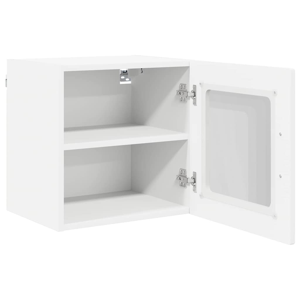 Wandglas-Schrank PORTO Weiß 40 x 31 x 40 cm Holzwerkstoff