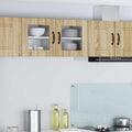 Wandglas-Schrank PORTO 2 pcs Sonoma-Eiche 40 x 31 x 40 cm