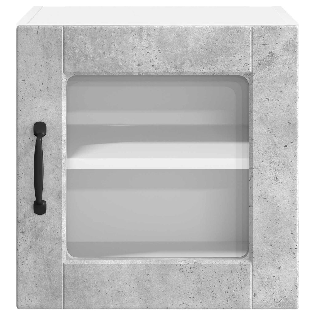 Wandglas-Schrank PORTO Beton Grau 40 x 31 x 40 cm Holzwerkstoff