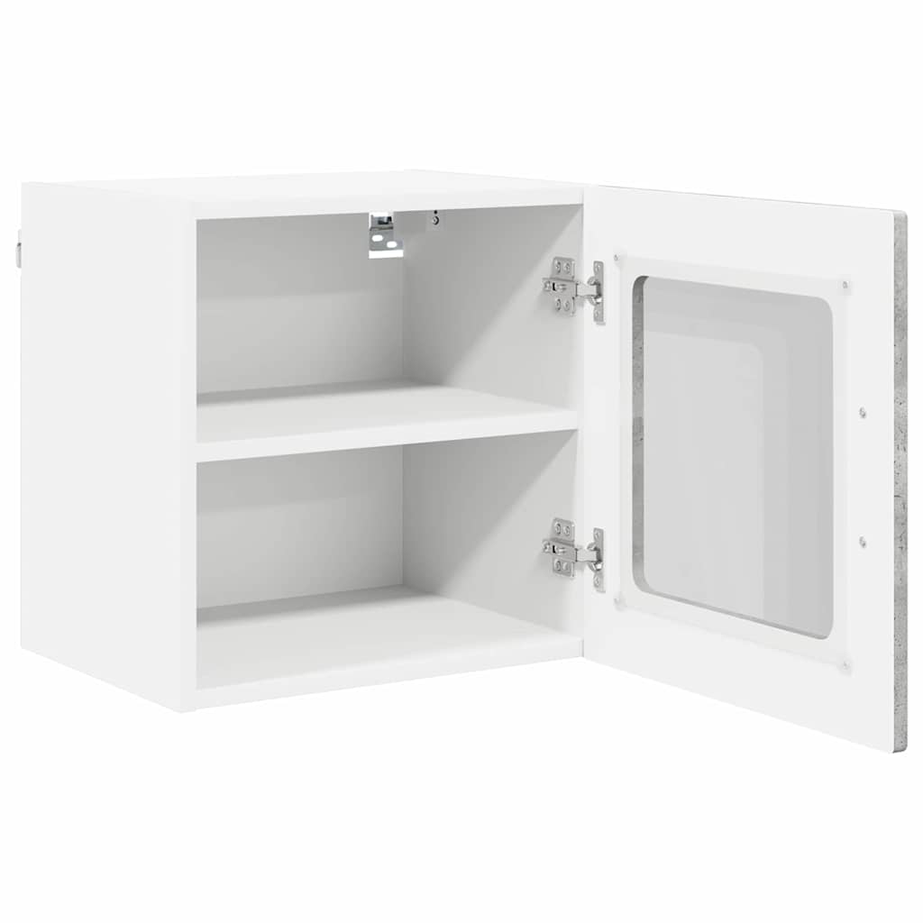 Wandglas-Schrank PORTO 2 pcs Beton Grau 40 x 31 x 40 cm