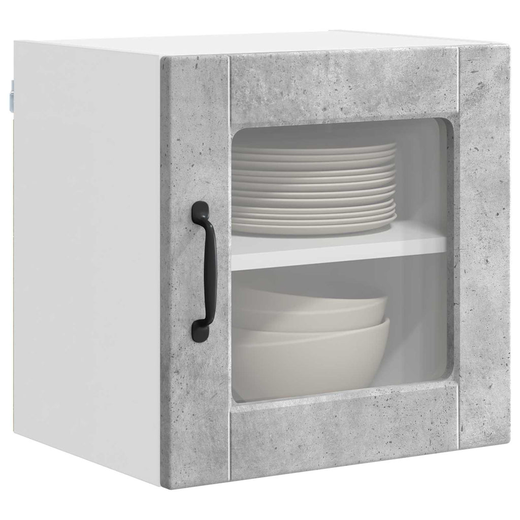 Wandglas-Schrank PORTO 2 pcs Beton Grau 40 x 31 x 40 cm