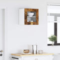 Wandglas-Schrank PORTO Geräucherte Eiche 40 x 31 x 40 cm