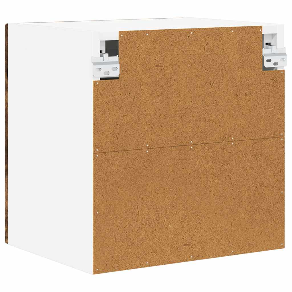 Wandglasvitrine PORTO 2 pcs Geräucherte Eiche 40 x 31 x 40 cm