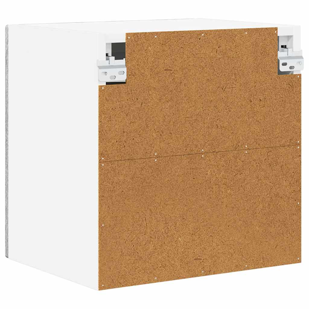 Wandglas-Schrank PORTO Graues Sonoma 40 x 31 x 40 cm