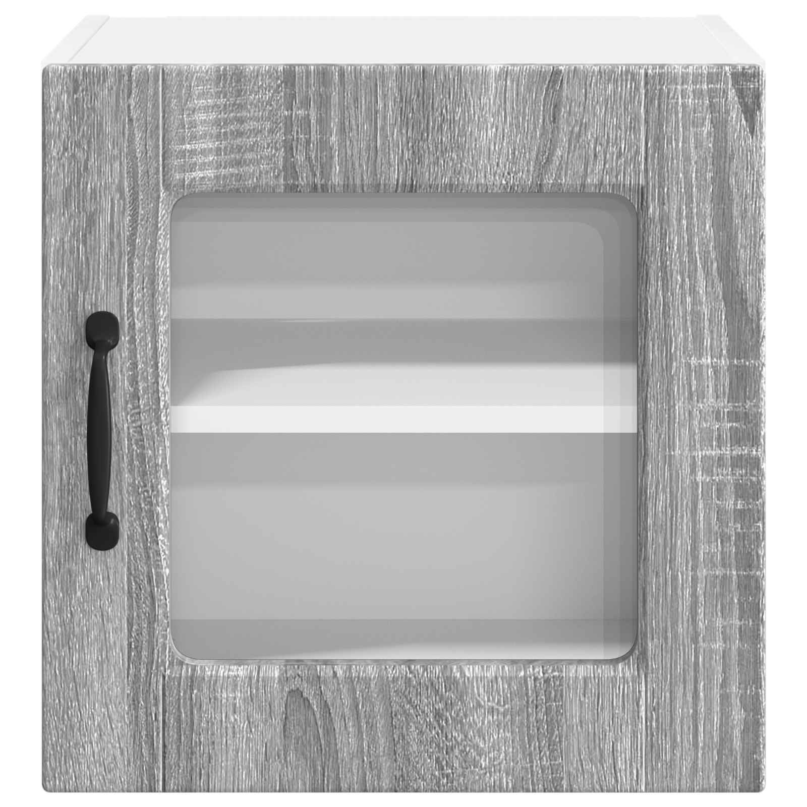 Wandglas-Schrank PORTO Graues Sonoma 40 x 31 x 40 cm