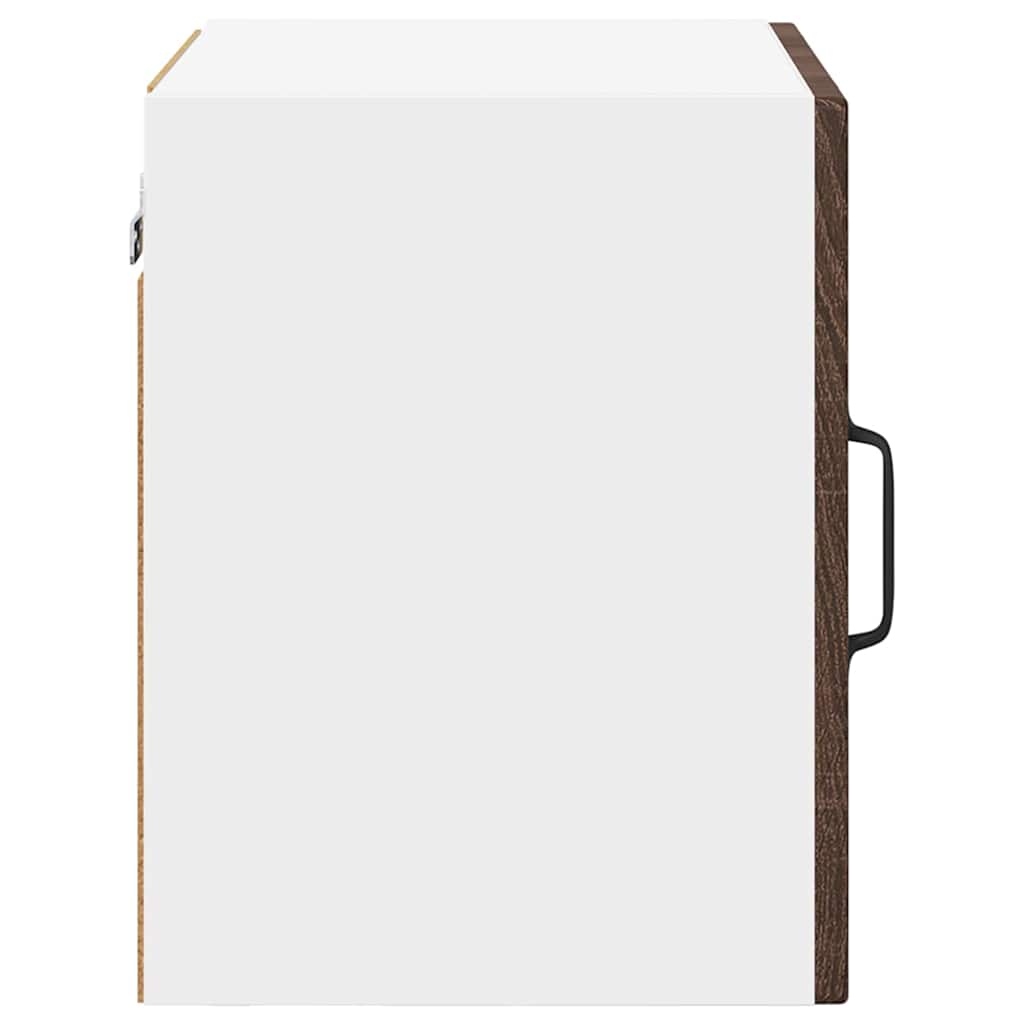 Wandglas-Schrank PORTO Braun Eichen-Optik 40 x 31 x 40 cm