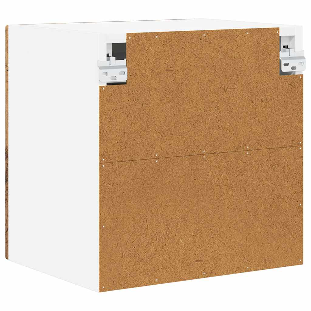 Wandglas-Schrank PORTO Altholz 40 x 31 x 40 cm Holzwerkstoff