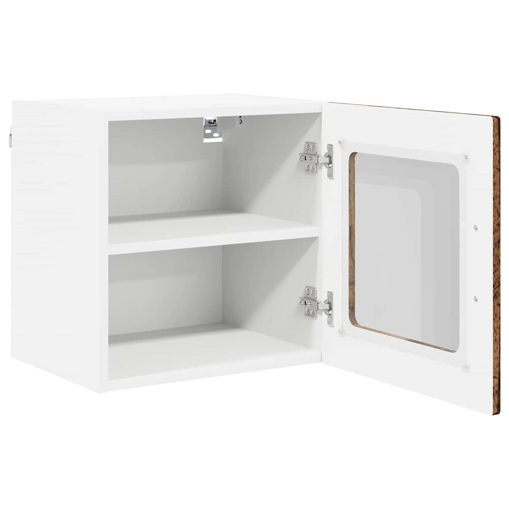 Wandglas-Schrank PORTO 2 pcs Altholz 40 x 31 x 40 cm