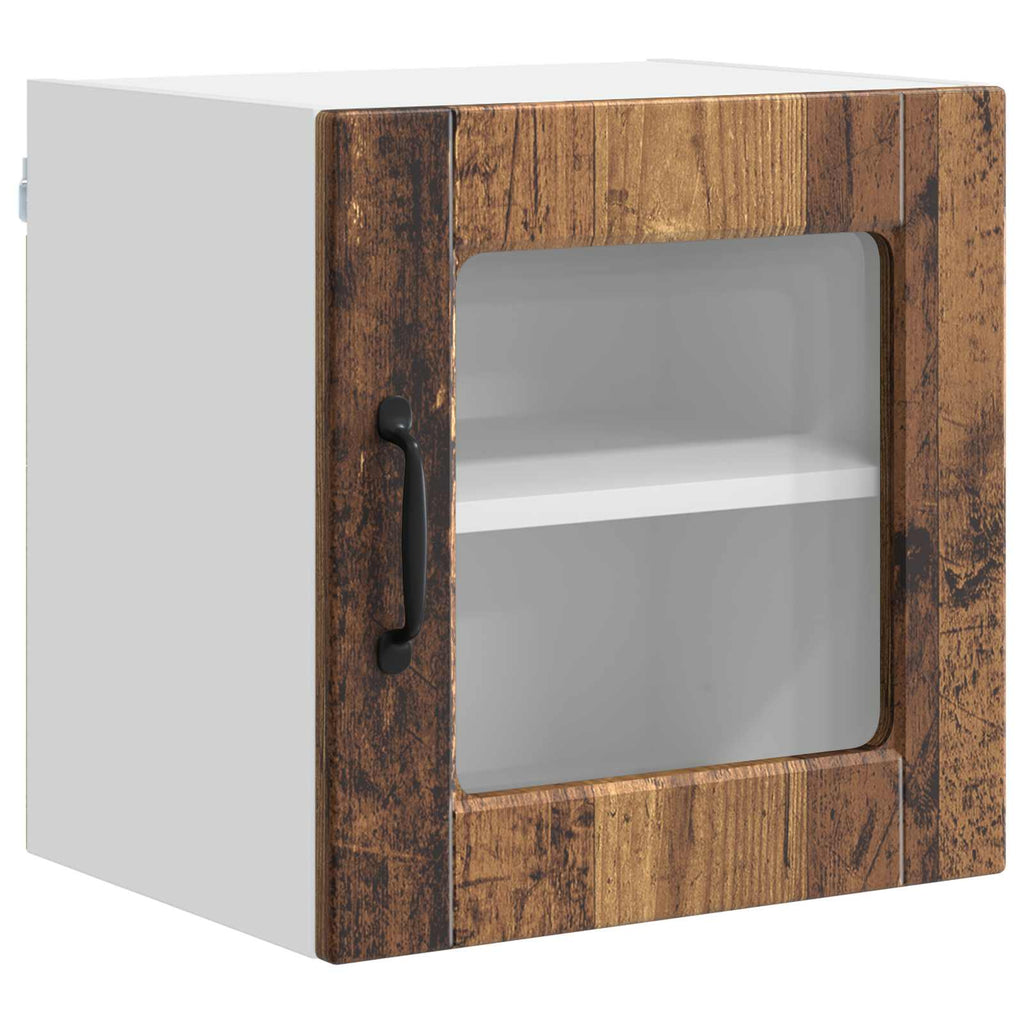 Wandglas-Schrank PORTO 2 pcs Altholz 40 x 31 x 40 cm