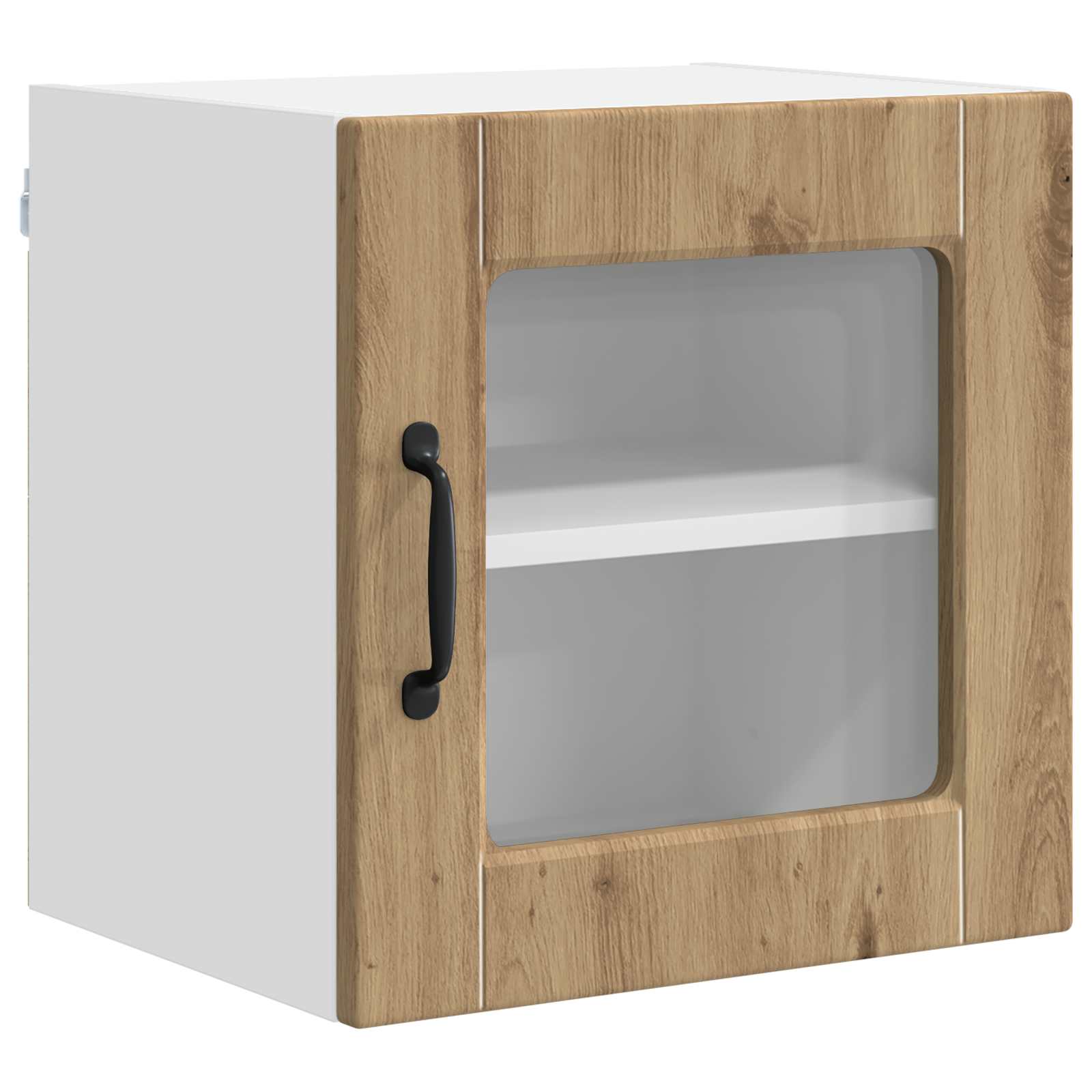 Wandglas-Schrank PORTO Artisan-Eiche 40 x 31 x 40 cm