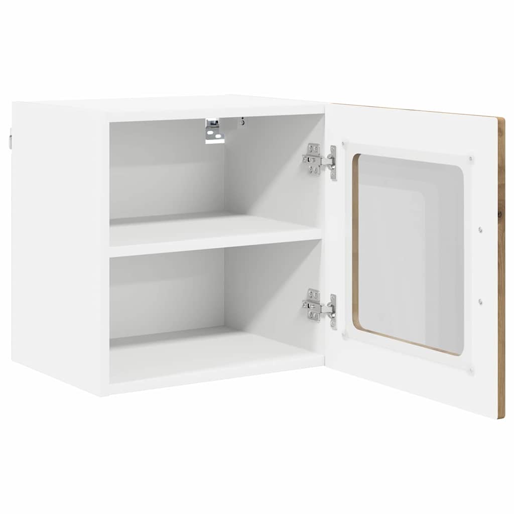 Wandglas-Schrank PORTO Artisan-Eiche 40 x 31 x 40 cm